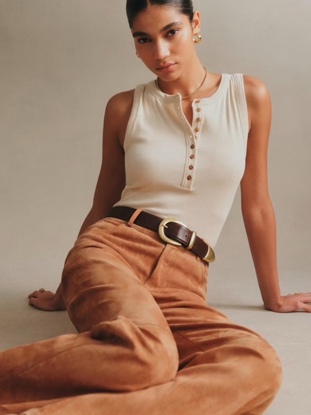 Sezane Felicien Top in Cream